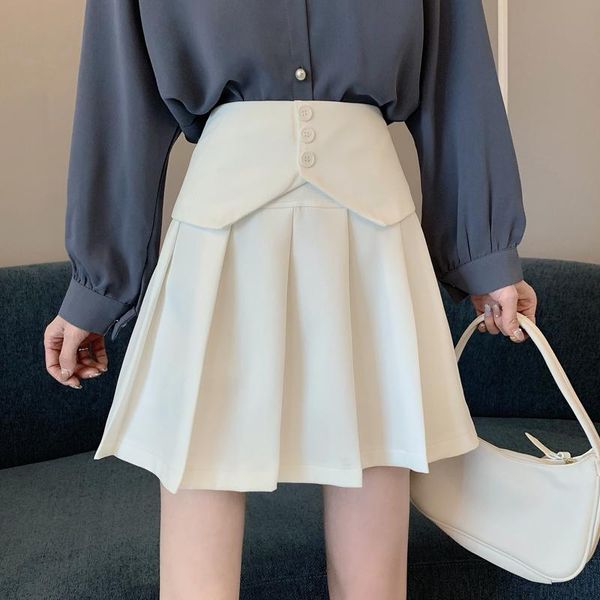 skirts spring and autumn 2021 high waist white a-line skirt female design sense irregular pleated medieval plaid, Black
skirts spring and autumn 2021 high waist white a-line skirt female design sense irregular pleated medieval plaid, Black