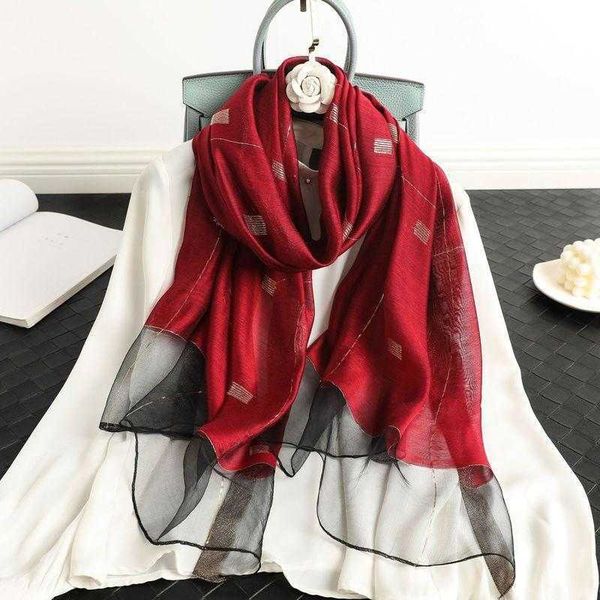 spring and autumn pure gold plaid blended scarf women's fashion korean version versatile silk wool shawl, Blue;gray
spring and autumn pure gold plaid blended scarf women's fashion korean version versatile silk wool shawl, Blue;gray