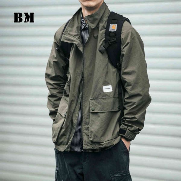 men's jackets spring autumn fashion workwear jacket men's clothing japanese streetwear stand-up collar outerwear hara, Black;brown
men's jackets spring autumn fashion workwear jacket men's clothing japanese streetwear stand-up collar outerwear hara, Black;brown
