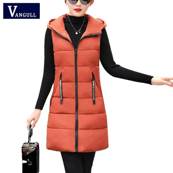 women's vests vangull 2021 autumn winter women thick vest female sleeveless solid waistcoat hooded zipper warm cotton long coat, Black;white
women's vests vangull 2021 autumn winter women thick vest female sleeveless solid waistcoat hooded zipper warm cotton long coat, Black;white