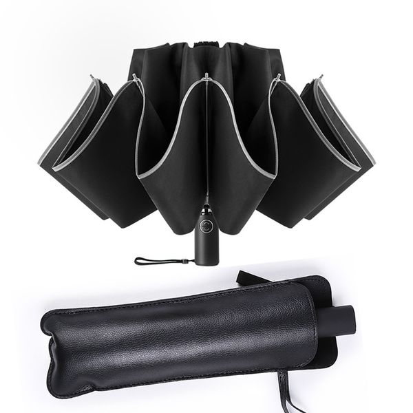 Automatic Umbrea Reverse Foding Business Umbrea With Refective Strips Umbreas Rain For Men Women Windproof Mae Paraso
Automatic Umbrea Reverse Foding Business Umbrea With Refective Strips Umbreas Rain For Men Women Windproof Mae Paraso