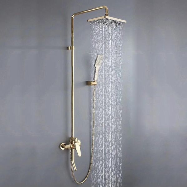 bathroom shower sets rain set gold wall-mounted triple function head handheld and cold water faucet
bathroom shower sets rain set gold wall-mounted triple function head handheld and cold water faucet