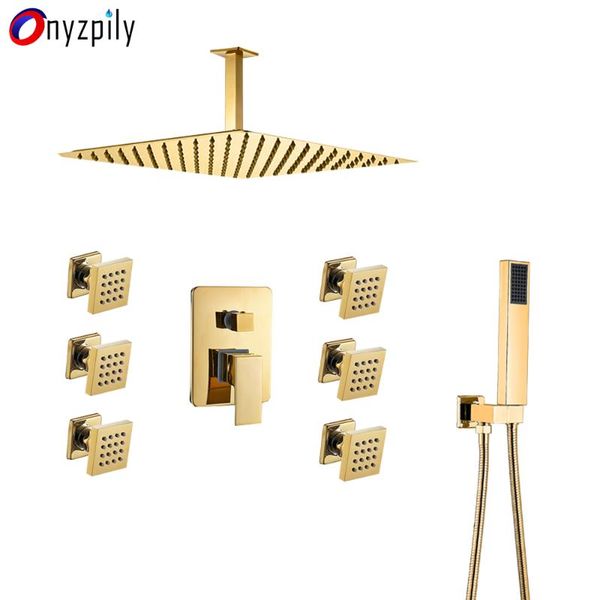 onyzpily golden shower set bathroom shower faucet mixer water tap head stainless steel ceiling mounted body massage jet
onyzpily golden shower set bathroom shower faucet mixer water tap head stainless steel ceiling mounted body massage jet