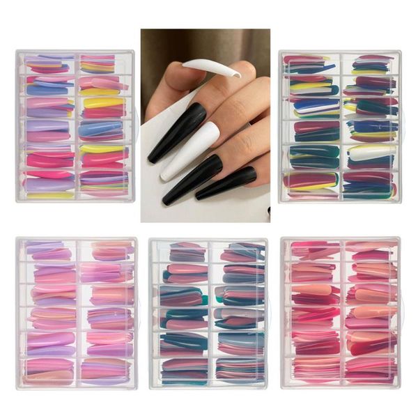 false nails 120pcs candy mix colors xxl long ballerina fake coffin press on nail art tips abs full cover decor manicure, Red;gold
false nails 120pcs candy mix colors xxl long ballerina fake coffin press on nail art tips abs full cover decor manicure, Red;gold
