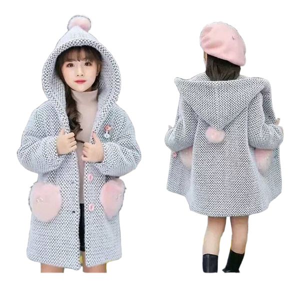winter girls coats long sleeve cotton jackets for girls outerwear children girls clothes kids coats clothing, Blue;gray 
winter girls coats long sleeve cotton jackets for girls outerwear children girls clothes kids coats clothing, Blue;gray