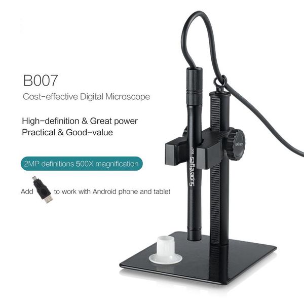 cameras supereyes b007 1-500x 2mp 1200p usb microscope video digital handheld endoscope magnifier with adjustable stand
cameras supereyes b007 1-500x 2mp 1200p usb microscope video digital handheld endoscope magnifier with adjustable stand