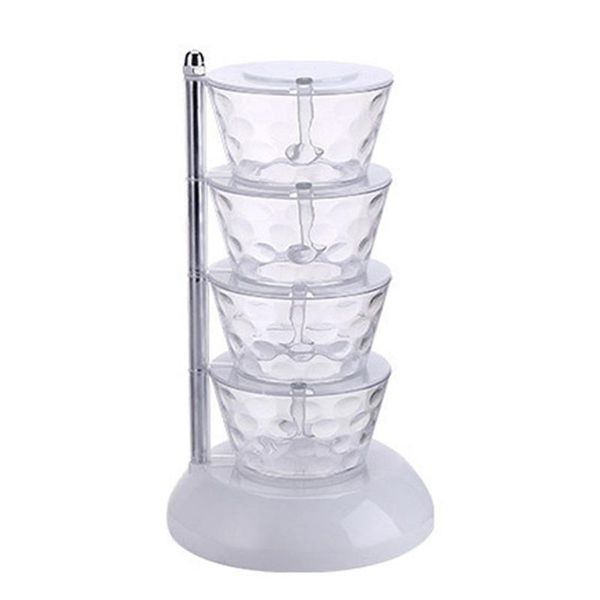 4/5 layers spice jars with lid & spoon rotatable spice cup clear abs flavouring organizer for seasoning d1
4/5 layers spice jars with lid & spoon rotatable spice cup clear abs flavouring organizer for seasoning d1