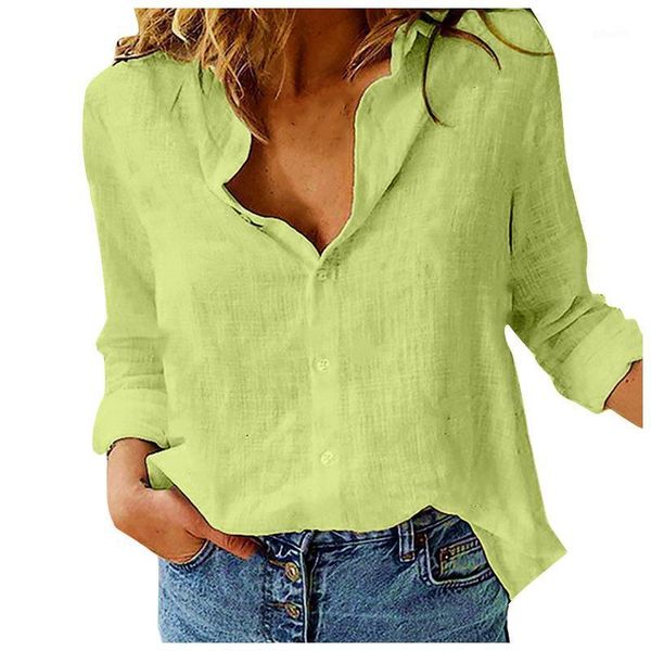 women's t-shirt loose linen button solid lapel long sleeves shirt casual summer women oversized streetwear clothes, White
women's t-shirt loose linen button solid lapel long sleeves shirt casual summer women oversized streetwear clothes, White