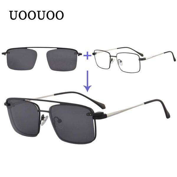 fashion sunglasses frames uoouoo square sun glasses men full rim metal frame prescription polarized clip on or, Black
fashion sunglasses frames uoouoo square sun glasses men full rim metal frame prescription polarized clip on or, Black