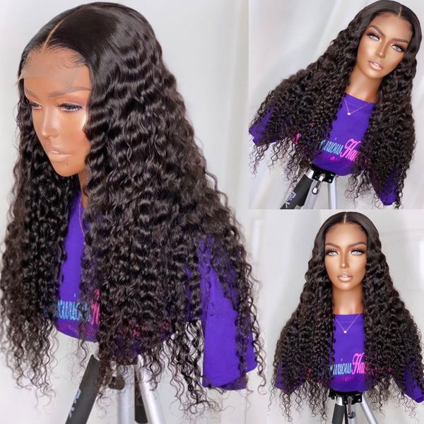 4x4 lace closure wig remy peruvian deep wave wig t part lace front human hair wigs for girls curly lace wig preplucked hairline, Black
4x4 lace closure wig remy peruvian deep wave wig t part lace front human hair wigs for girls curly lace wig preplucked hairline, Black