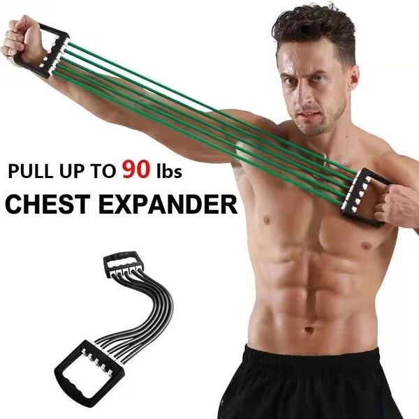 resistance bands exercise fitness training cable rope tube yoga 5 indoor sport chest expander puller workout gym -40
resistance bands exercise fitness training cable rope tube yoga 5 indoor sport chest expander puller workout gym -40