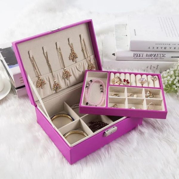 jewelry pouches, bags fashion lock holder leather earrings necklaces ring storage bracelet display boxes large capacity home decor, Pink;blue
jewelry pouches, bags fashion lock holder leather earrings necklaces ring storage bracelet display boxes large capacity home decor, Pink;blue