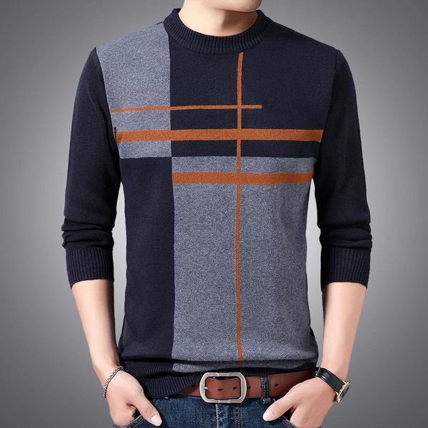 men's sweaters 2021 winter men sweater patchwork casual pullover male warm wool pull homme fashion clothes plus size y415, White;black
men's sweaters 2021 winter men sweater patchwork casual pullover male warm wool pull homme fashion clothes plus size y415, White;black