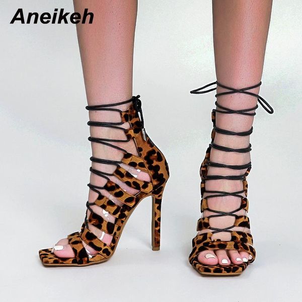 dress shoes aneikeh summer rome square toe leopard cross-tied sandalias de las mujeres fashion flock peep thin heels ankle strap party, Black
dress shoes aneikeh summer rome square toe leopard cross-tied sandalias de las mujeres fashion flock peep thin heels ankle strap party, Black