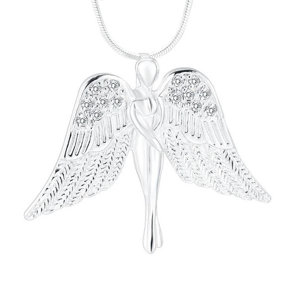 pendant necklaces k10083 angel lady cremation jewelry for ashes locket stainless steel keepsake memorial urn necklace, Silver
pendant necklaces k10083 angel lady cremation jewelry for ashes locket stainless steel keepsake memorial urn necklace, Silver