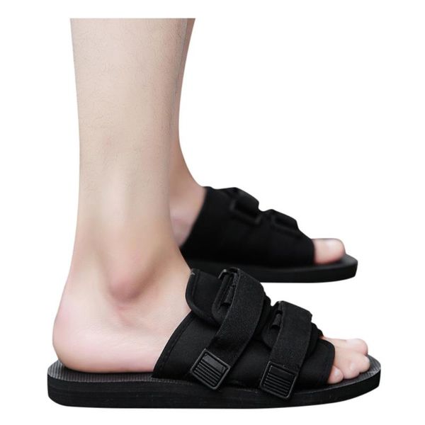 slippers sagace flat bottomed men's buckle outdoor men fashion flip flops beach soft bottom shoes wild comfortable, Black
slippers sagace flat bottomed men's buckle outdoor men fashion flip flops beach soft bottom shoes wild comfortable, Black