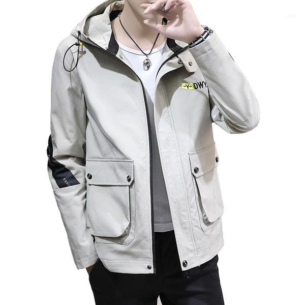 men's jackets bomber zipper jacket autumn street cargo multi-pocket outside hooded coats fashion slim fit windbreaker clothing, Black;brown
men's jackets bomber zipper jacket autumn street cargo multi-pocket outside hooded coats fashion slim fit windbreaker clothing, Black;brown