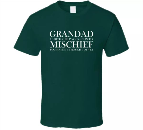 grandad mischief tee funny gift birthday fathers christmas santa men's t-shirts, White;black
grandad mischief tee funny gift birthday fathers christmas santa men's t-shirts, White;black