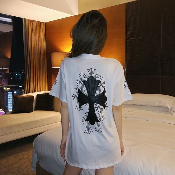 crosin fashion brand ins super fire white leather heavy industry embroidery cross short sleeve t-shirt women's
crosin fashion brand ins super fire white leather heavy industry embroidery cross short sleeve t-shirt women's