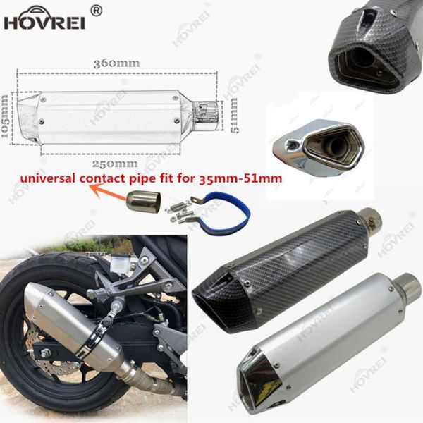exhaust pipe 35 - 51mm universal motorcycle muffler escape moto with db killer systems for nmax crf 230 z750 cb400 er6n gy6
exhaust pipe 35 - 51mm universal motorcycle muffler escape moto with db killer systems for nmax crf 230 z750 cb400 er6n gy6