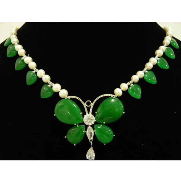 chokers fashion choker necklace green stone white pearls leaf butterfly pendant fine jewelry for women girls party weddding accessories, Golden;silver
chokers fashion choker necklace green stone white pearls leaf butterfly pendant fine jewelry for women girls party weddding accessories, Golden;silver
