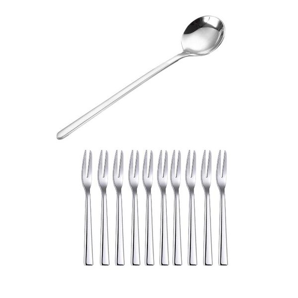 spoons 2 set kitchen accessories: 1 appetizer snack cake fruit forks & mini teaspoons sugar dessert spoon 13cm
spoons 2 set kitchen accessories: 1 appetizer snack cake fruit forks & mini teaspoons sugar dessert spoon 13cm