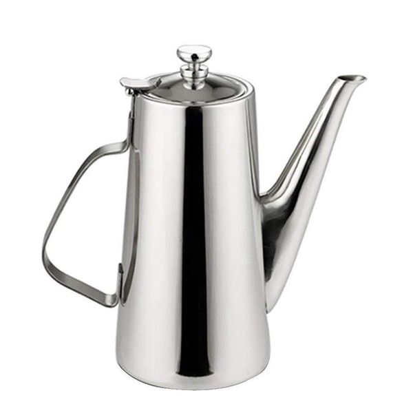 coffee pots pitcher stainless steel water carafe with lid for milk beverage - long spout, 2l
coffee pots pitcher stainless steel water carafe with lid for milk beverage - long spout, 2l