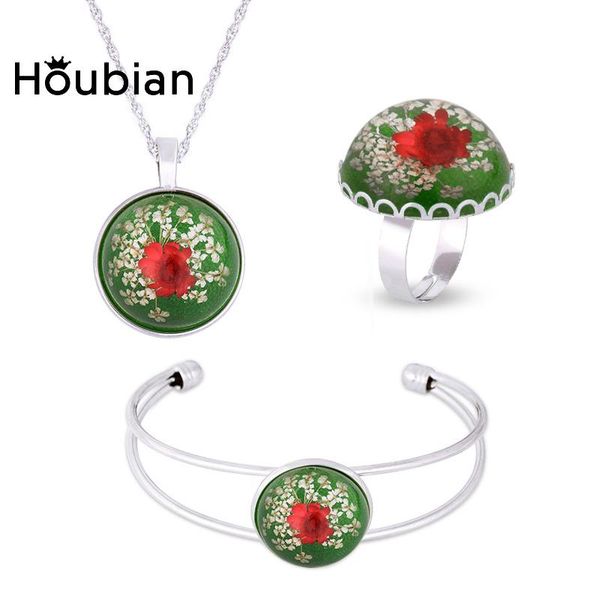 earrings & necklace resin dry flower bracelet suit women's ring accessories christmas gift, Silver
earrings & necklace resin dry flower bracelet suit women's ring accessories christmas gift, Silver