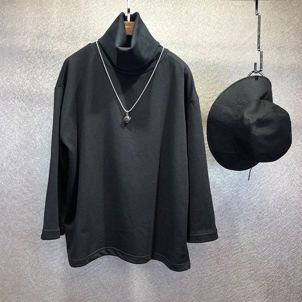 men's t-shirts men autumn and winter classic contracted turtleneck loose jumper japanese dark design large size base shirt, White;black
men's t-shirts men autumn and winter classic contracted turtleneck loose jumper japanese dark design large size base shirt, White;black