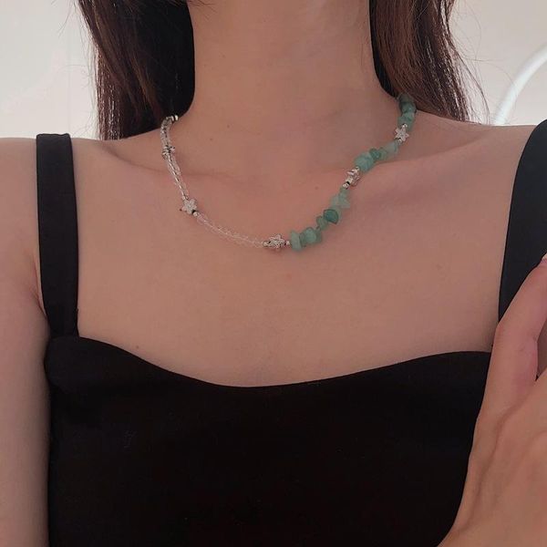 chokers design asymmtry stone transparent star stitching beaded necklace simple fashion for women 2021 chain jewelry, Golden;silver
chokers design asymmtry stone transparent star stitching beaded necklace simple fashion for women 2021 chain jewelry, Golden;silver