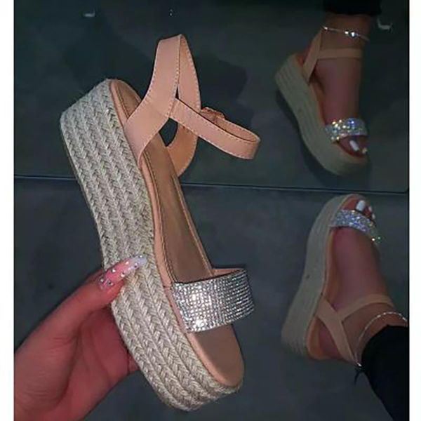 dress shoes woman crystal sandals female buckle mid summer women platform women's blings wedges heels ladies footwear plus size, Black
dress shoes woman crystal sandals female buckle mid summer women platform women's blings wedges heels ladies footwear plus size, Black