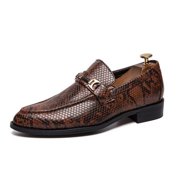 dress shoes men's casual business set foot snake skin wild one pedal lazy zapatos de hombre wedding, Black
dress shoes men's casual business set foot snake skin wild one pedal lazy zapatos de hombre wedding, Black