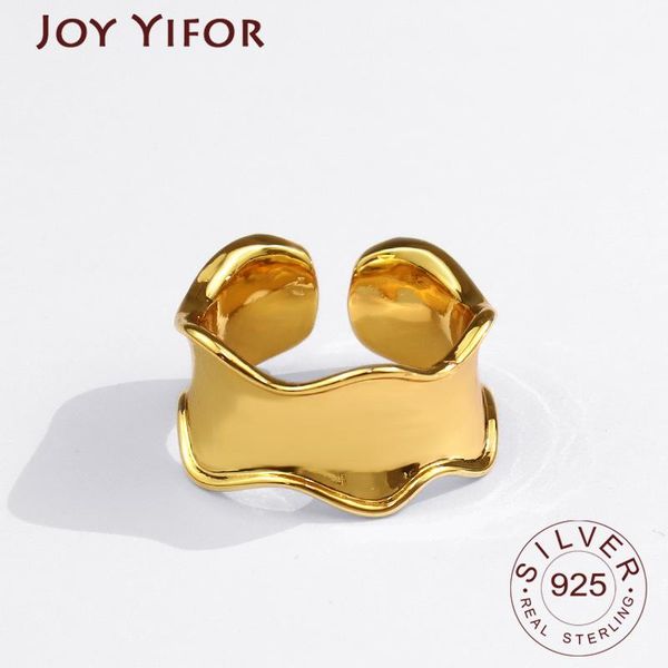 cluster rings 925 sterling silver simple design wide wave gold color retro distressed opening handmade ring fashion fine jewelry, Golden;silver
cluster rings 925 sterling silver simple design wide wave gold color retro distressed opening handmade ring fashion fine jewelry, Golden;silver