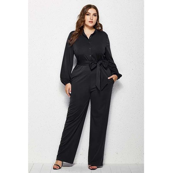 party jumpsuits women sashes long sleeve buttons stand collar rose red loose plus size 3xl 4xl 5xl black femme women's & rompers, Black;white
party jumpsuits women sashes long sleeve buttons stand collar rose red loose plus size 3xl 4xl 5xl black femme women's & rompers, Black;white