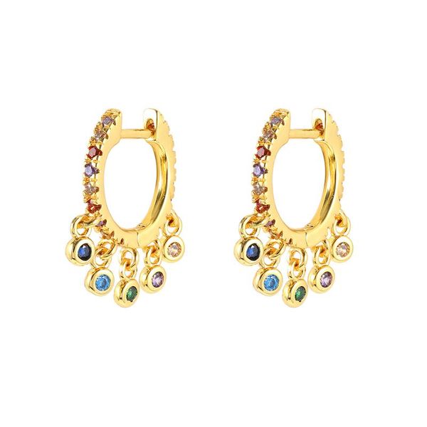 hoop & huggie canner earrings for women personalized mini rainbow zircon all-match pendant dangle fashion jewelry gift, Golden;silver
hoop & huggie canner earrings for women personalized mini rainbow zircon all-match pendant dangle fashion jewelry gift, Golden;silver