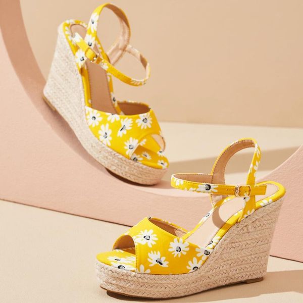 sandals yellow bohemian wedge women 2021 platform heels summer rope heel shoes designer high, Black
sandals yellow bohemian wedge women 2021 platform heels summer rope heel shoes designer high, Black