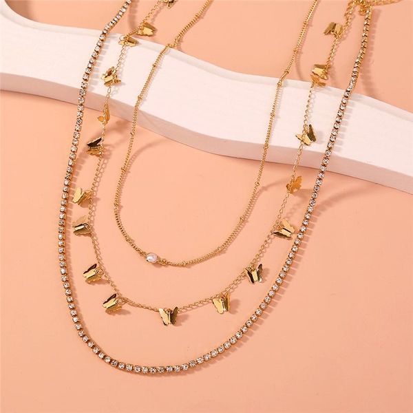pendant necklaces trendy graceful moden urban butterfly multi-layer necklace clavicle chain for women female jewelry accessories gifts, Silver
pendant necklaces trendy graceful moden urban butterfly multi-layer necklace clavicle chain for women female jewelry accessories gifts, Silver