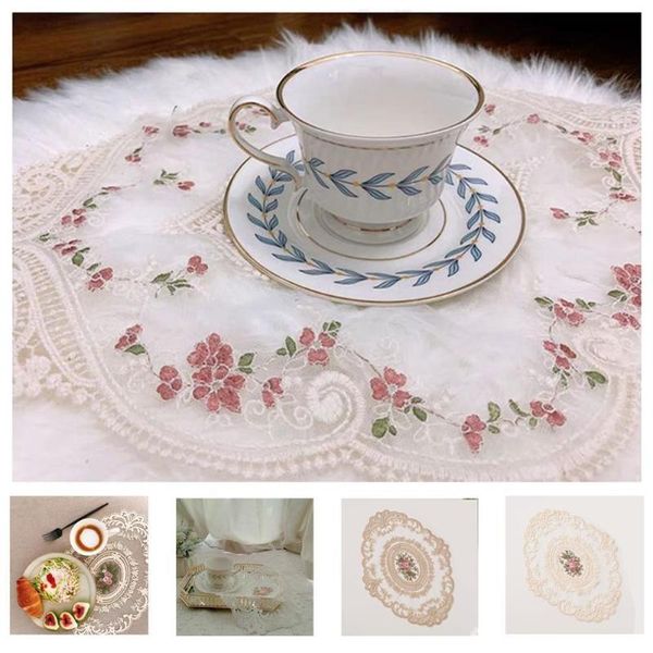 mats & pads 1pcs for dining table embroidery craft placemat european style lace insulation plate mat anti-scald products
mats & pads 1pcs for dining table embroidery craft placemat european style lace insulation plate mat anti-scald products