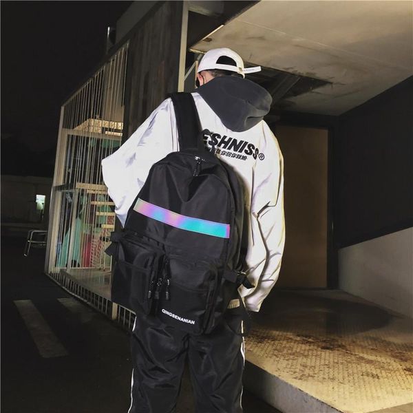 backpack 2021 hip-hop shoulder bag men and women luminous strip multifunctional fashion student travel computer
backpack 2021 hip-hop shoulder bag men and women luminous strip multifunctional fashion student travel computer