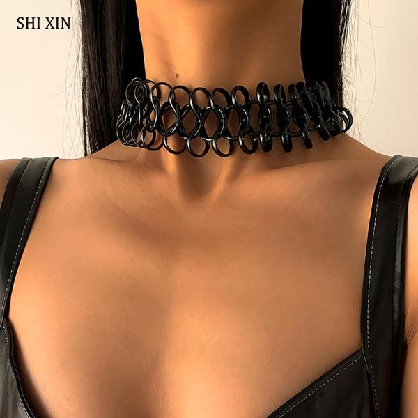 punk wide short choker necklace for women gothic hiphop thick necklaces chunky collar 2021 fashion jewelry collier chokers, Golden;silver
punk wide short choker necklace for women gothic hiphop thick necklaces chunky collar 2021 fashion jewelry collier chokers, Golden;silver