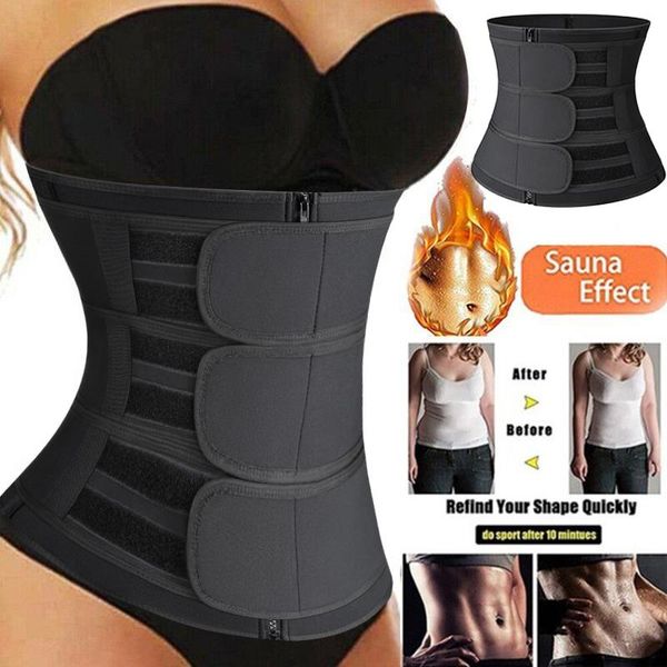 women waist trainer belt trimmer slimming belly band neoprene body shaper sports girdles workout compression shapewear women's shapers, Black;white
women waist trainer belt trimmer slimming belly band neoprene body shaper sports girdles workout compression shapewear women's shapers, Black;white