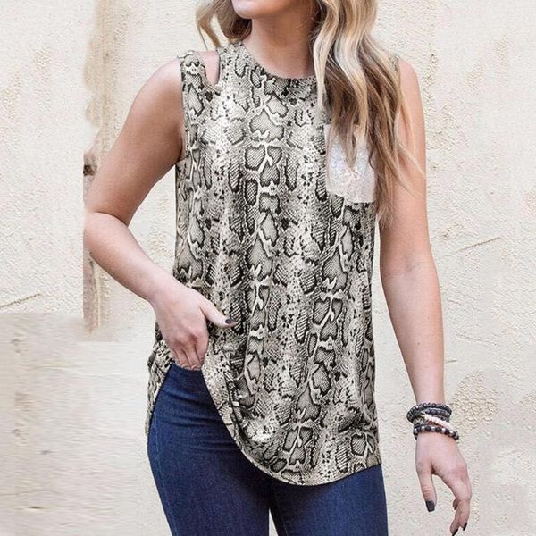 women's tanks & camis 2021 women ladies snake printed summer vest tank sleeveless o neck fashion style mujer #3, White
women's tanks & camis 2021 women ladies snake printed summer vest tank sleeveless o neck fashion style mujer #3, White