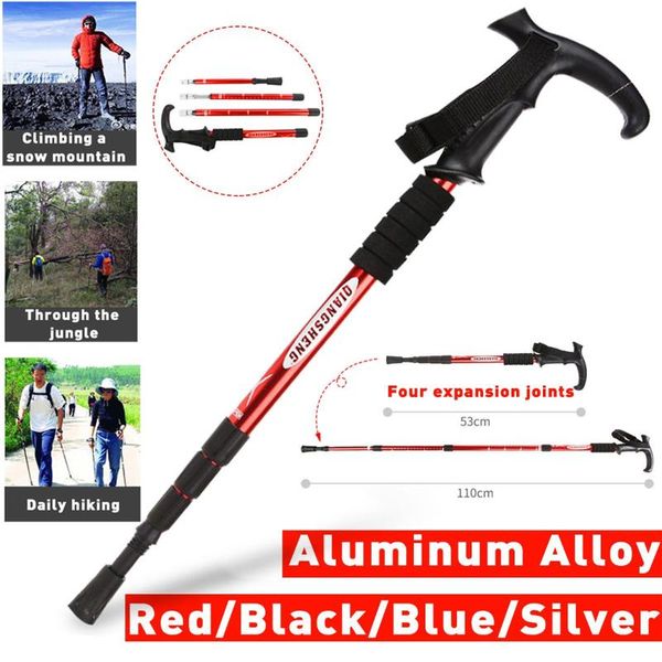 aluminum walking stick ultralight adjustable 53-110cm non slip rubber professional trekking poles hiking pole race
aluminum walking stick ultralight adjustable 53-110cm non slip rubber professional trekking poles hiking pole race