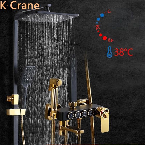 thermostatic shower set and cold mixer bath faucet bathroom wall mount black system constant temperature rainfall tap sets
thermostatic shower set and cold mixer bath faucet bathroom wall mount black system constant temperature rainfall tap sets