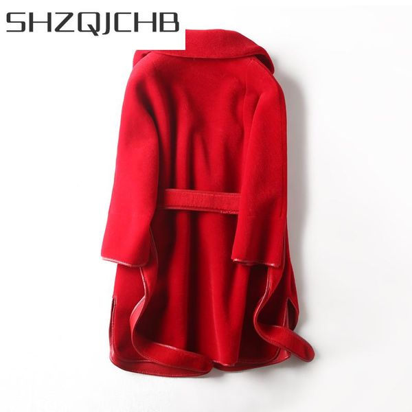 women's fur & faux shzq real coat female winter 100% sheep shearing jacket women clothes 2021 vintage wool jackets belt korean ll0029, Black
women's fur & faux shzq real coat female winter 100% sheep shearing jacket women clothes 2021 vintage wool jackets belt korean ll0029, Black