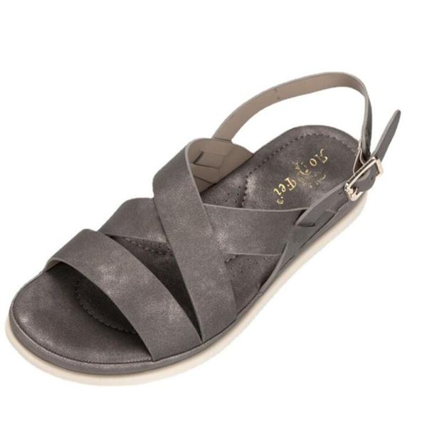 sandals summer retro women's sewing female casual wedge beach shoes lady buckle strap soft platform q253, Black
sandals summer retro women's sewing female casual wedge beach shoes lady buckle strap soft platform q253, Black