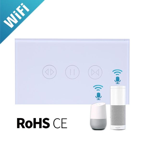 smart home control us wifi touch curtain switch wall voice by alexa / google phone for electric motor
smart home control us wifi touch curtain switch wall voice by alexa / google phone for electric motor