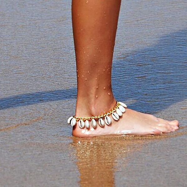 anklets shell pendant foot chain bohemian handmade gold silver color ankle bracelets on leg women accessories, Red;blue
anklets shell pendant foot chain bohemian handmade gold silver color ankle bracelets on leg women accessories, Red;blue