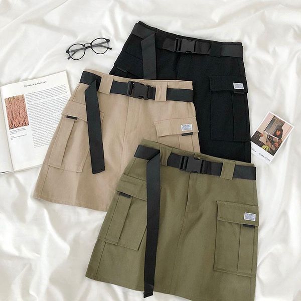 skirts heliar women high waist cargo a-line mini skirt street wear with pocket students belt 2021 summer, Black
skirts heliar women high waist cargo a-line mini skirt street wear with pocket students belt 2021 summer, Black