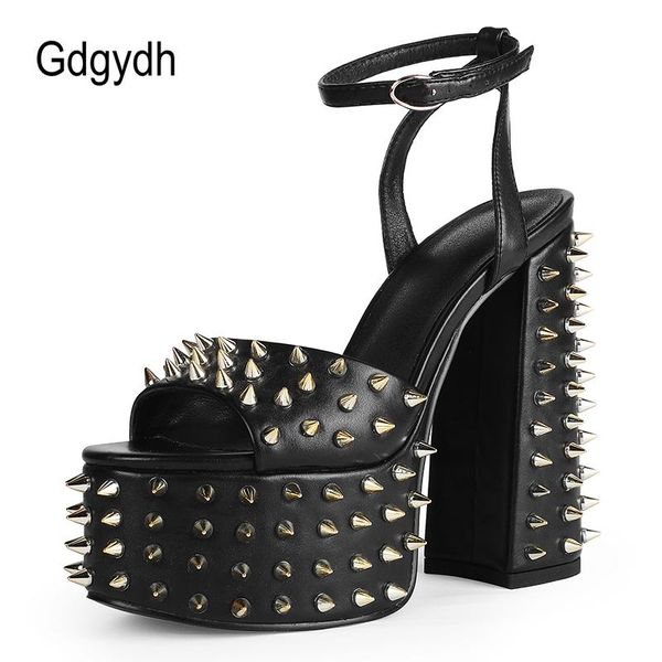 sandals gdgydh 2021 summer rome for women open toe rivets platform thick high heels female ankle strap buckles shoes, Black
sandals gdgydh 2021 summer rome for women open toe rivets platform thick high heels female ankle strap buckles shoes, Black